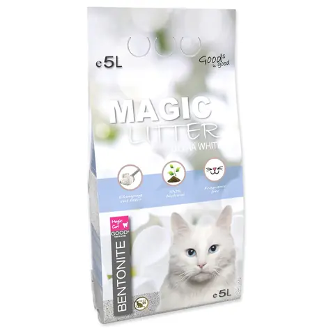 Magic Litter Katzenstreu Bentonit Ultra White 5l