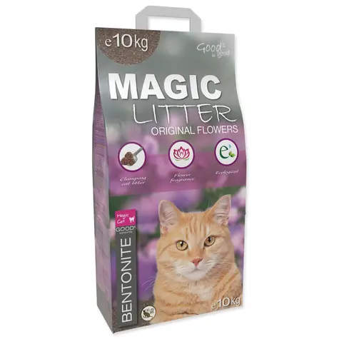 Magic Litter Katzenstreu Bentonit Original Blumen 10kg