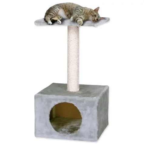 Magisches Katzenruhebett Hedvika Grau 31x31x57cm