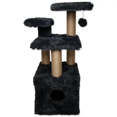Magic Cat Kratzbaum und Ruheplatz Amsterdam Schwarz 100x52x67cm