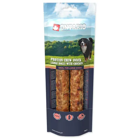 Ontario Protein Kausnack große Rolle mit Hähnchen 2 Stück
