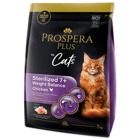 Prospera PLUS Sterilized 7+ Chicken Weight Balance 7kg / Granulat für erwachsene Katzen