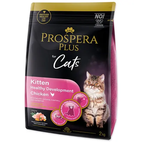 Prospera PLUS Kitten Chicken Healthy Development 2kg / Granulat für erwachsene Katzen