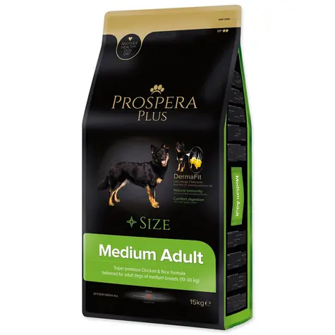 Prospera PLUS Medium Adult Huhn mit Reis 15kg / Granulat für ausgewachsene Hunde 