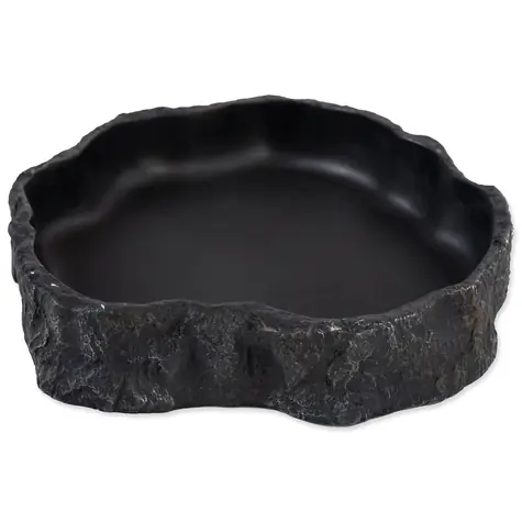Repti Planet Futternapf schwarz 19,5x17,5x4,2cm