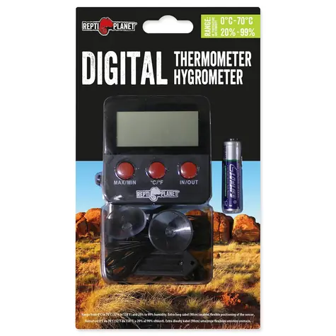 Repti Planet Thermometer Hygrometer LCD Outdoor