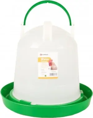 Flamingo Twist Geflügeltränke rund grün/weiß 7 l