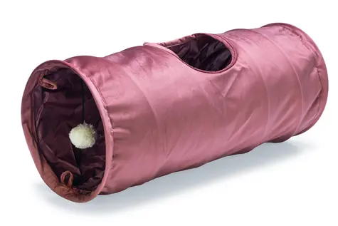 Designed by Lotte. Katzentunnel Cylla, rosa, 65 x 25 x 25 cm