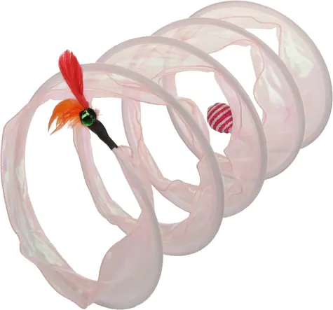 Flamingo Kennedy Katzenspielzeugtunnel Rosa 45x23,5cm
