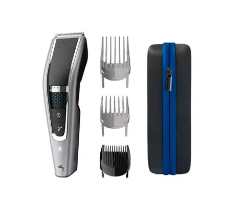 Philips 5000 Serie HC5650-15 schwarz-silber / Haarschneider / 3 Aufsätze / Koffer
