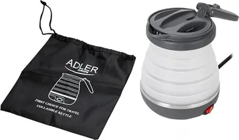Adler AD 1279 weiß / Schnellkochtopf Klappkessel / 750 W / 0,6 L