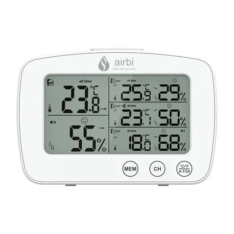 Airbi TRIO Funk-Thermometer mit Hygrometer 