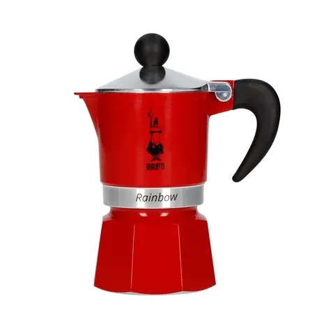 Bialetti RAINBOW Teekanne für 1 Tasse 50 ml rot