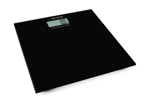 Esperanza EBS002K Aerobic-Personenwaage schwarz / 180 kg / Anzeige bei niedrigem Batteriestand