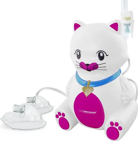 Esperanza ECN003 Kitty Kompressor-Inhalator / einfach zu bedienen / 2 Masken unterschiedlicher Größe