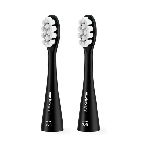 Niceboy ION Sonic Ersatzkopf Soft black (2 Stück)