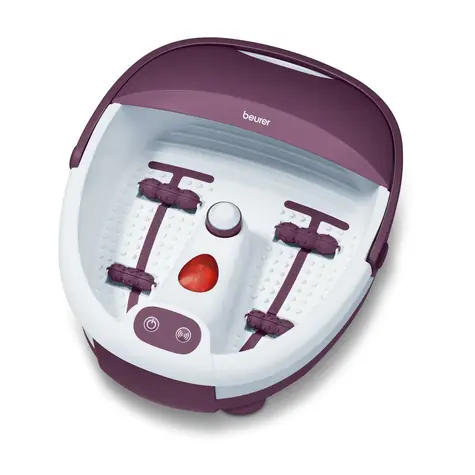 BEURER FB 21 weiß-lila / Fußmassagebad / 60W / Wasserheizung / Vibrations- & Sprudelmassage