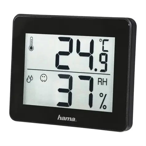 HAMA TH-130 Thermometer & Hygrometer schwarz