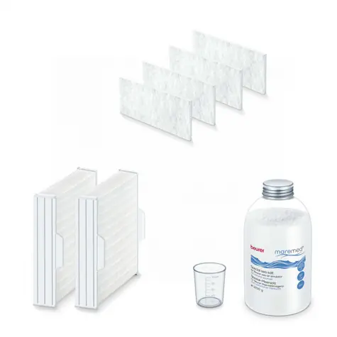 BEURER Set für MK 500 / 1250g Spezialsalz / 4X Filter / 2x Wasserfilter