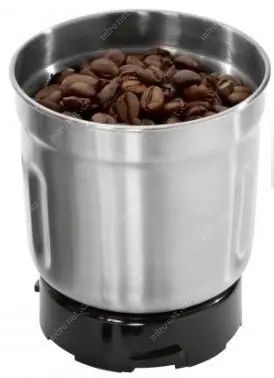 Ausgepackt - Clatronic PC-KSW 1021 silber / Kaffeemühle und -crusher 2in1/200W/85 g/2 Edelstahlbehälter (2 und 4 Mahlmesser) / ausgepackt