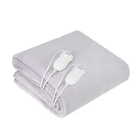 Adler AD 7426 grau / Heizdecke / 4 Temperaturen / 2x60W / 150 x 160 cm