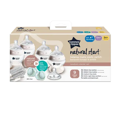 Tommee Tippee C2N Babyflaschen-Set mit Bürste