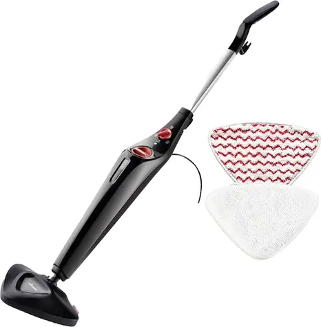 Vileda Steam PLUS + PowerPad / Dampfmopp / 1550 W / 3 Modi / 400 ml Wassertank / 5,9 m Kabel