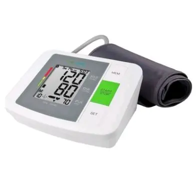 Medisana BU 90E Oberarm-Blutdruckmessgerät, weiß / LCD-Display / Speicher für 2 Personen / 4X AAA-Batterien / Arrhythmieerkennung / WHO-Skala