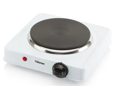 Tristar KP-6185 weiß / Einplatten-Elektroherd / 1000 W