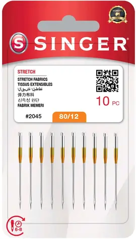 Singer 2045 - 80/12 10 Stück / Nadeln / für Stretch