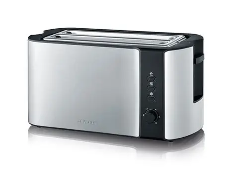 Severin AT 2590 silber / Toaster / 800W / Heizen / Auftauen