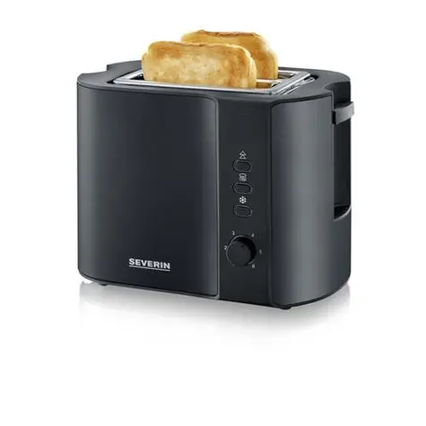 Severin AT 9552 schwarz / Toaster / 800 W / Heizen / Auftauen