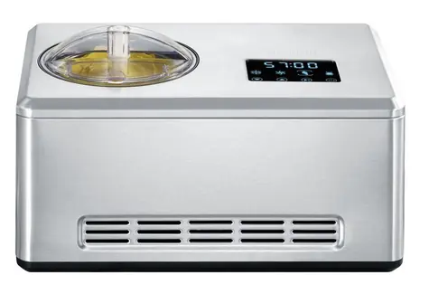 Severin EZ 7405 silber / Eismaschine mit Kompressor / 2 l / Kühlfunktion