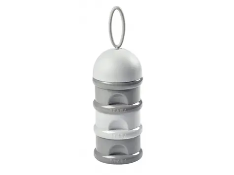 Beaba Set Milchpulver/Snackbecher grau