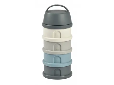 Beaba Set Milchpulver/Snackbecher grau/blau