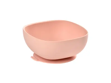 Beaba Silikonnapf mit Saugnapf rosa
