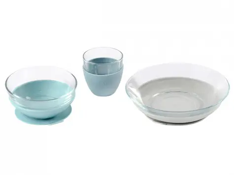 Beaba Glas-Essset mit Saugnäpfen Jungle