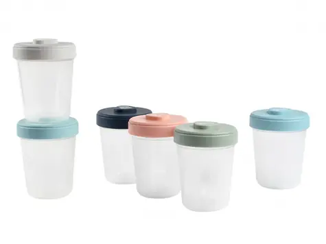 Beaba Set mit 6 x 250 ml Lebensmittelbechern