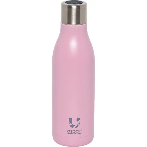 Asobu UV-Light Bottle Pink 0,5 L / Thermosflasche / kalt bis zu 24 Stunden / heiß bis zu 12 Stunden