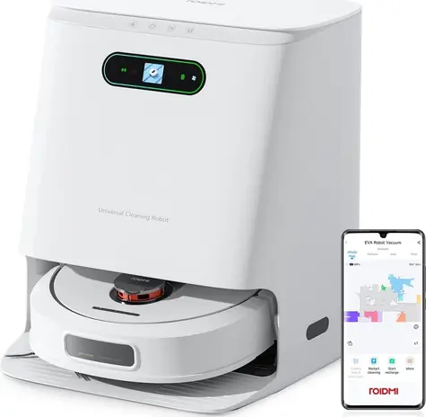 Roidmi EVA / Roboterstaubsauger mit Mopp / 3200 Pa / 5200 mAh / Behälter 0,22 l / HEPA 