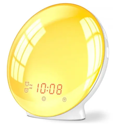 iQtech SmartLife TA001 / WLAN-Wecker mit Sonnenaufgangssimulation und UKW-Radio