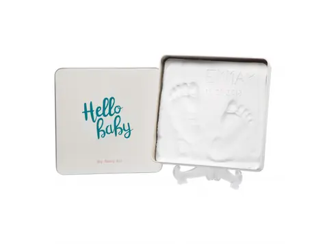 Baby Art Magic Box Square Essentials / Rahmen mit Deckel und Ständer für Hand- oder Fußabdruck