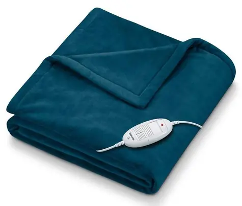 BEURER HD 75 blau / Heizdecke / 100 W / 6 Temperaturstufen / 180 x 130 cm