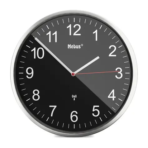 Mebus 19578 - Funkwanduhr / 30 cm / 1x AA