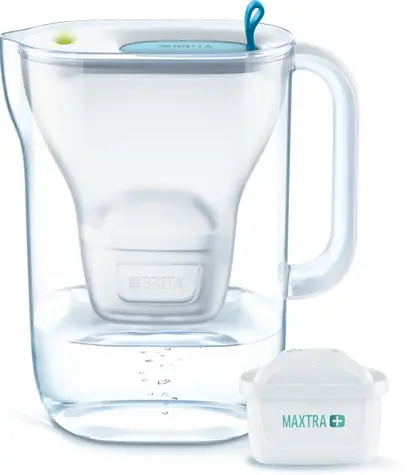 Brita Style (Maxtra+) blau / Wasserkocher mit Wasserfilter / 2,4 l / Filter: Maxtra+