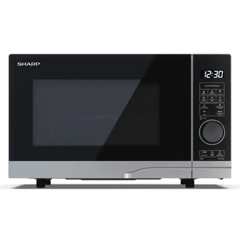 Sharp YC-PG204AE-S silber / Mikrowelle / Grill / 700W / 20L 