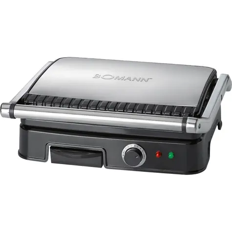 Bomann KG 2242 CB schwarz / Elektro-Kontaktgrill / 2000 W / Edelstahl