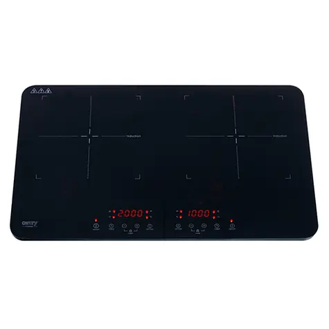 Camry CR 6514 schwarz / Elektro-Induktionsherd / 350 W / 2 Kochplatten 