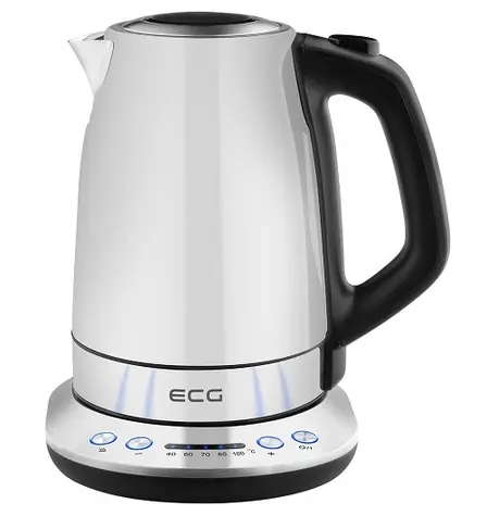 ECG RK 1791 silber / Wasserkocher / 2200 W / 1,7 L / Edelstahl 