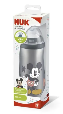 NUK Trinkflasche 450 ml Mickey Mouse grau